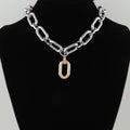 Two Toned Link Chain Necklace