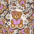 Vinyl Decal Cozy Club Bear