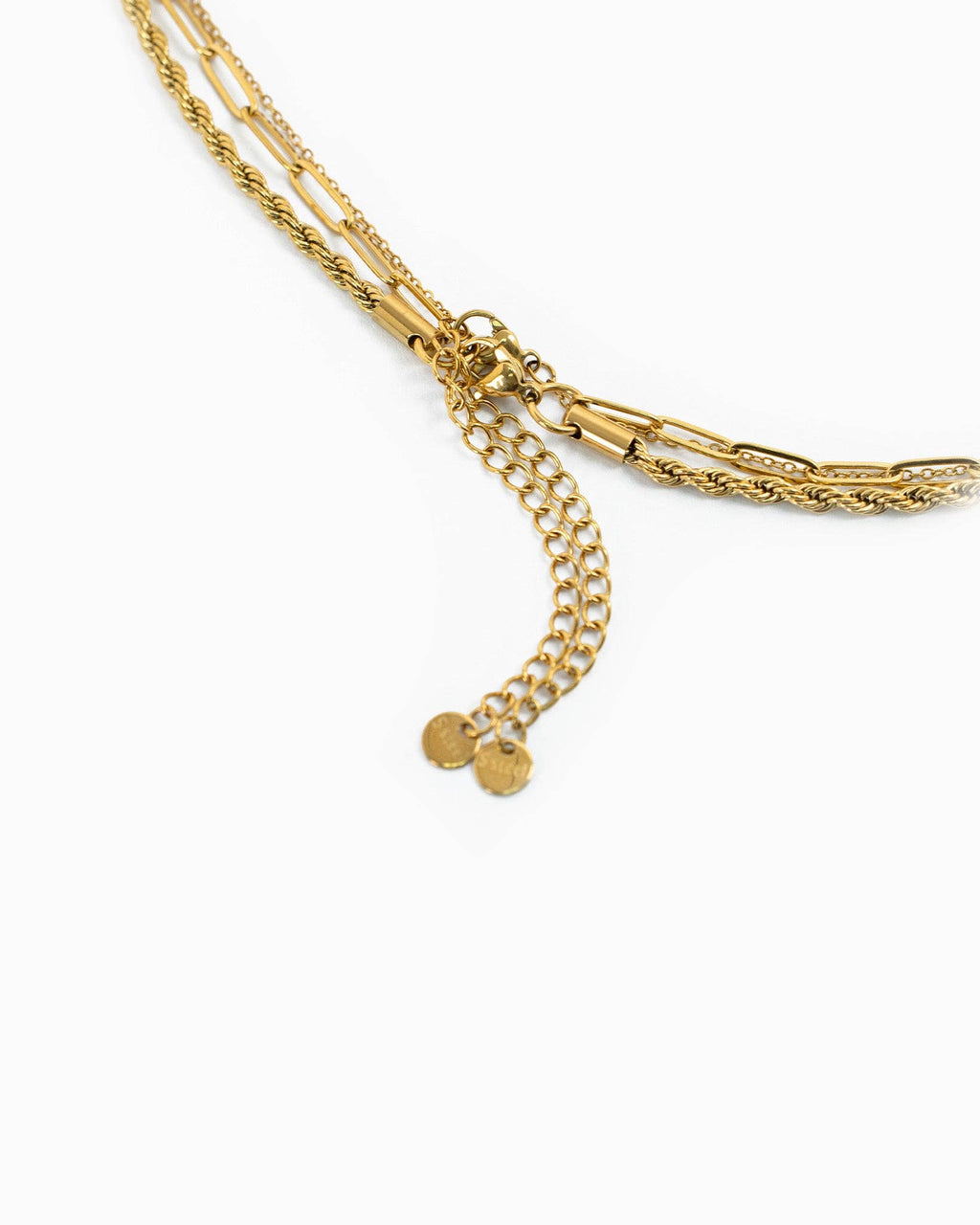 Stainless 3 Layered Turrquoise Starburst Chain Necklace