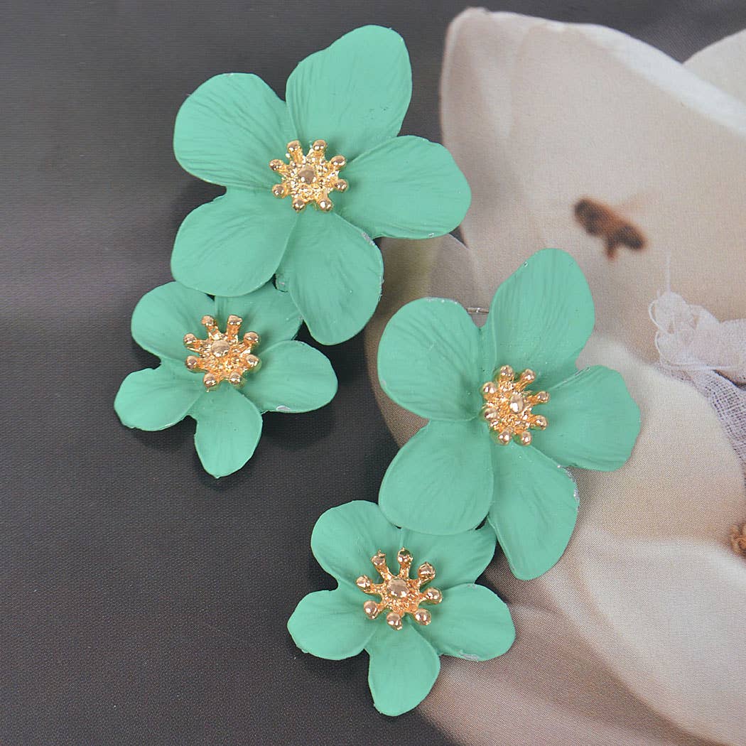 Colorful Flower Dangling Earring