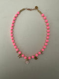 Pink Garden Charm Necklace
