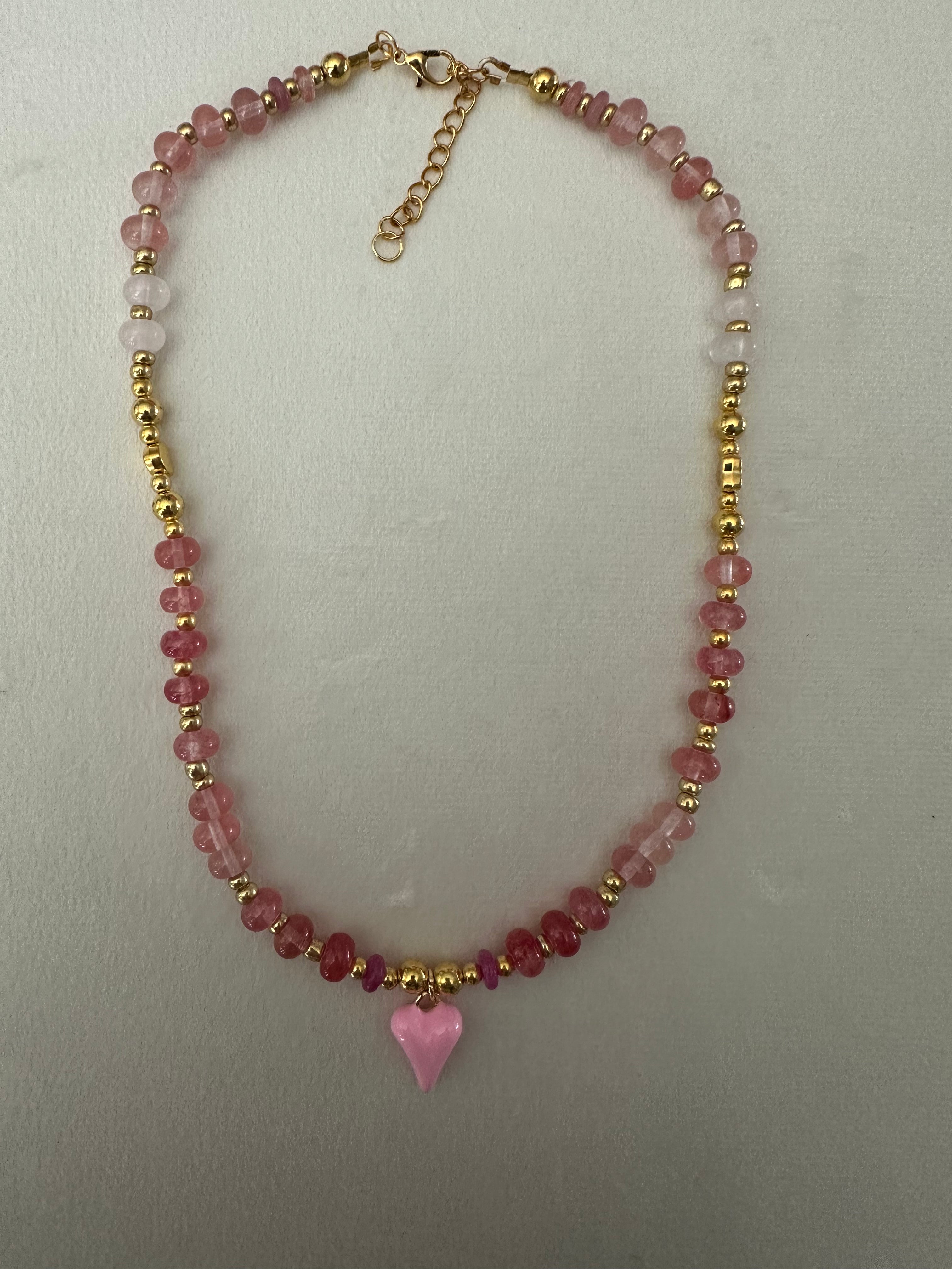 Rose Heart Necklace