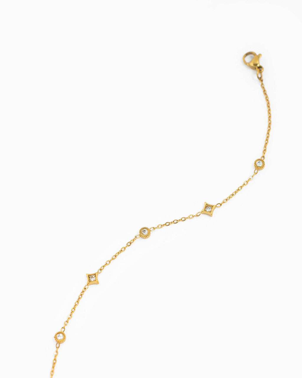 Stainless Mini Sparkle Station Bracelet