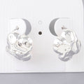 Hammered Clover Stud Earrings