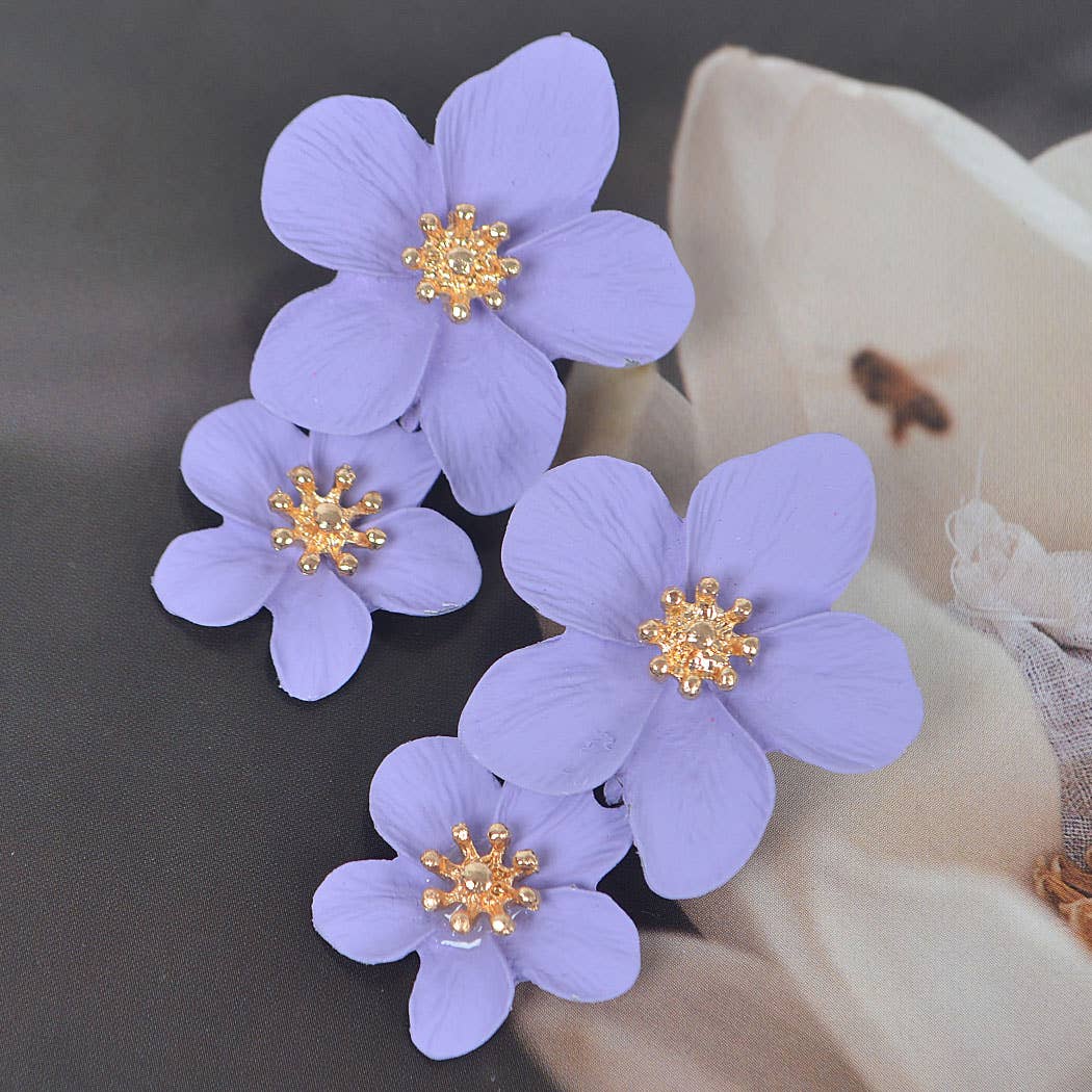 Colorful Flower Dangling Earring
